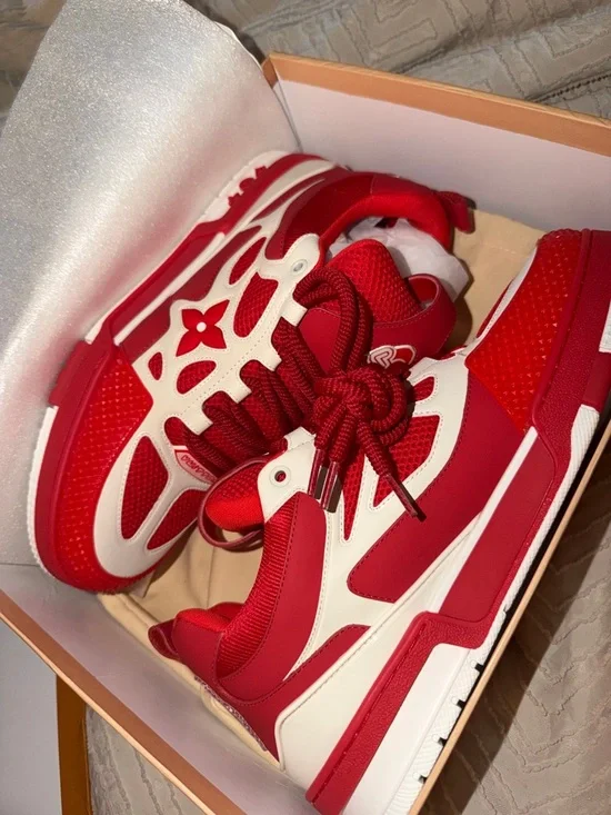 Louis Vuitton LV Skate Sneaker Red White size 11 men - Picture 10 of 11